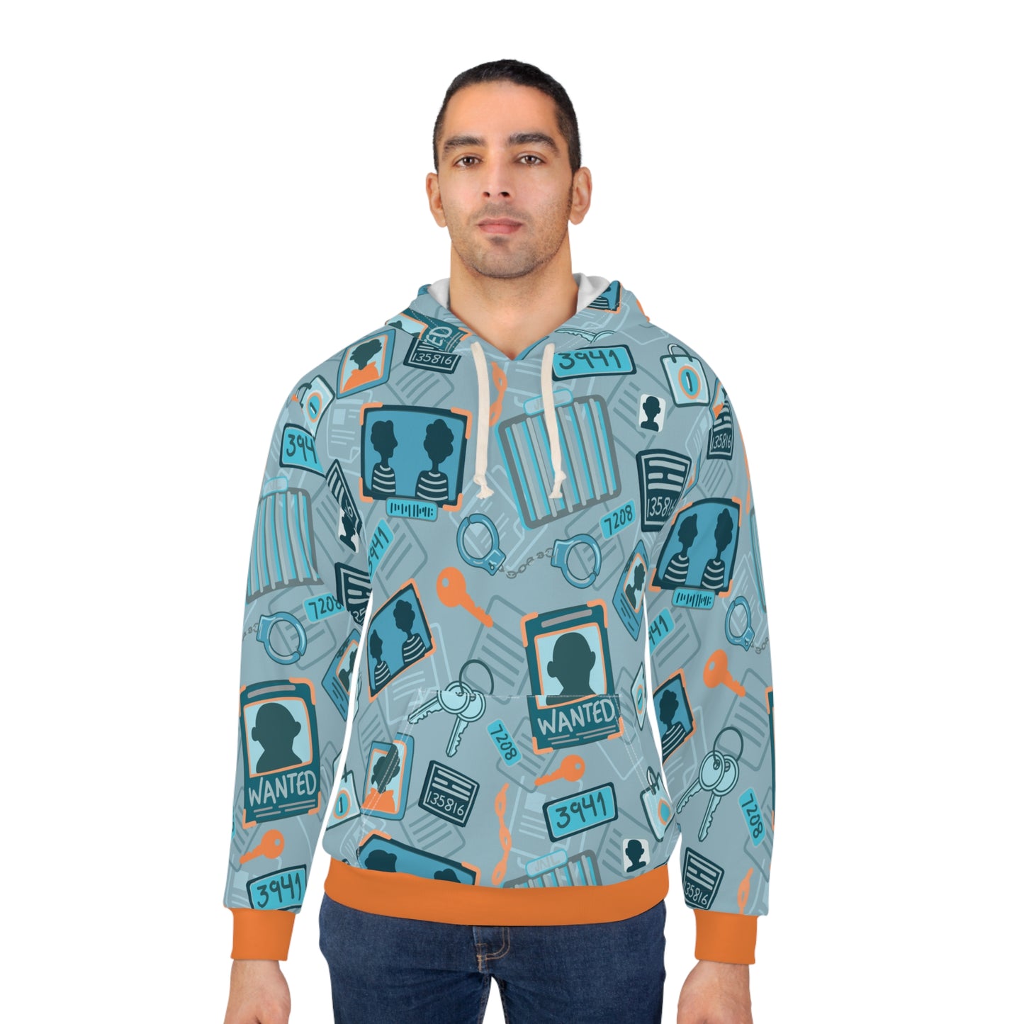 Bloodhound in blue Pullover Hoodie