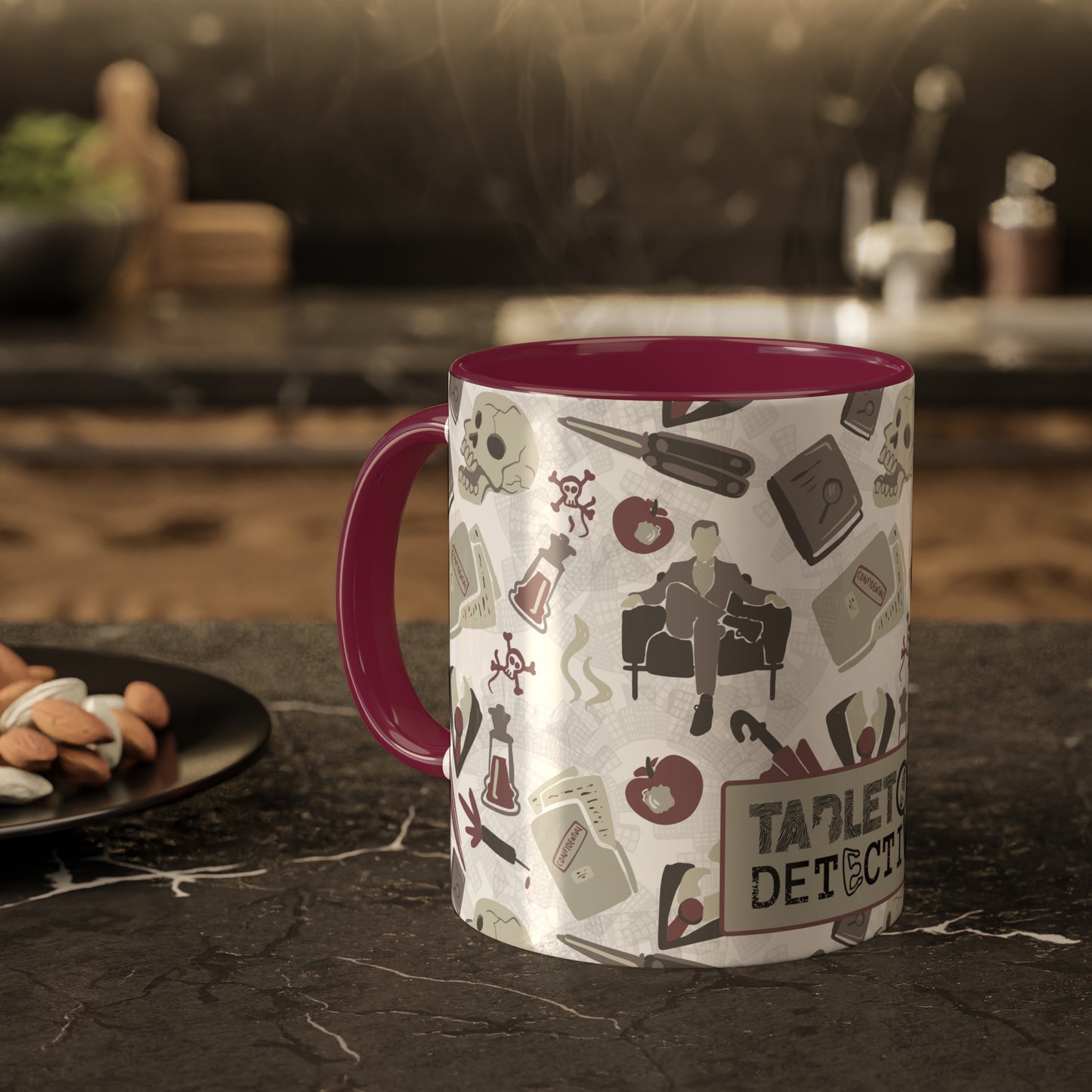 Classic conundrum curator colorful mystery mug