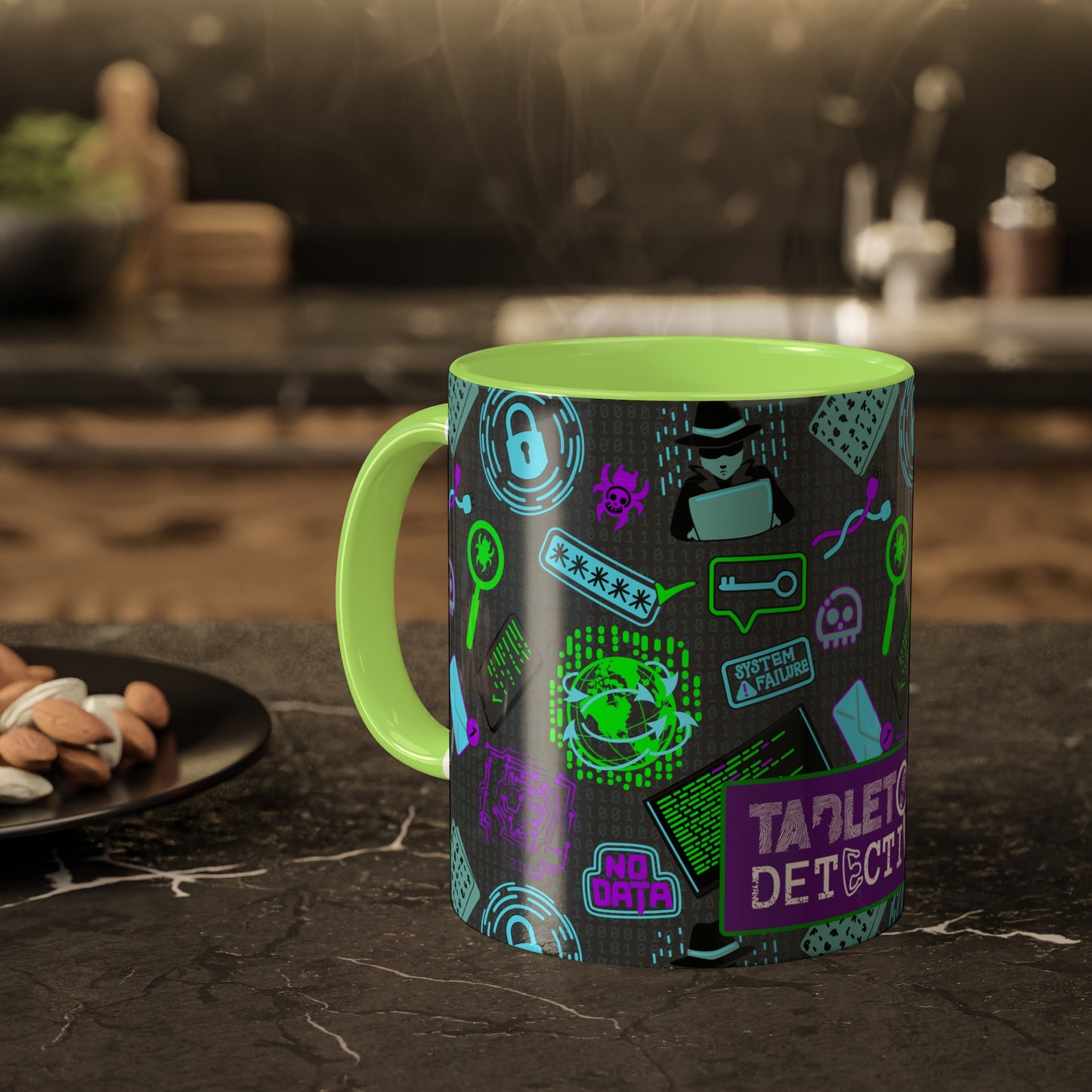 Cipher cracker colorful mystery mug