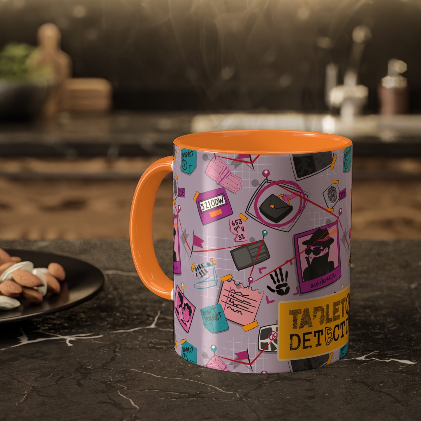 Murder-board maven colorful mystery mug