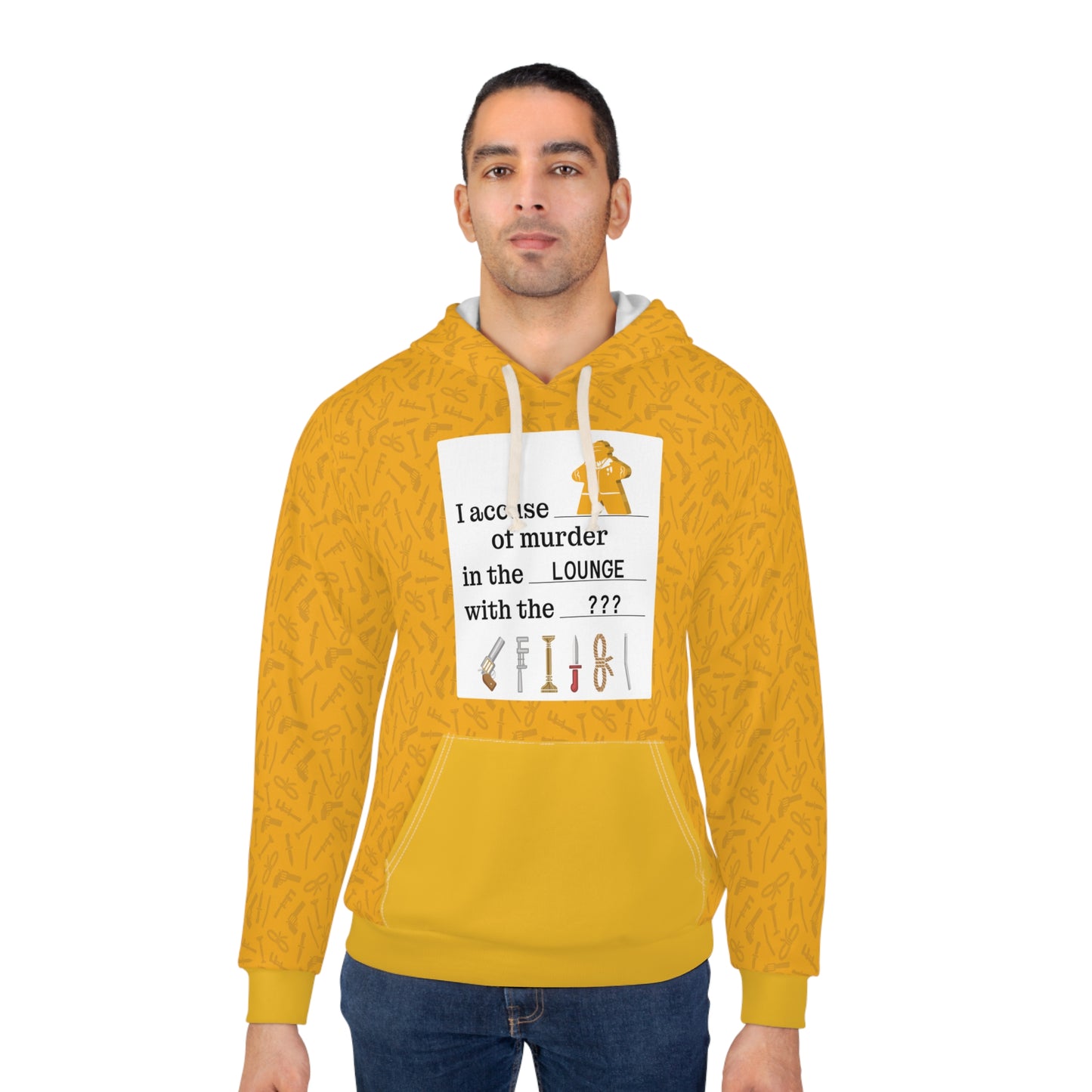 Mansion-trained mastermind "I accuse MUSTARD" hoodie