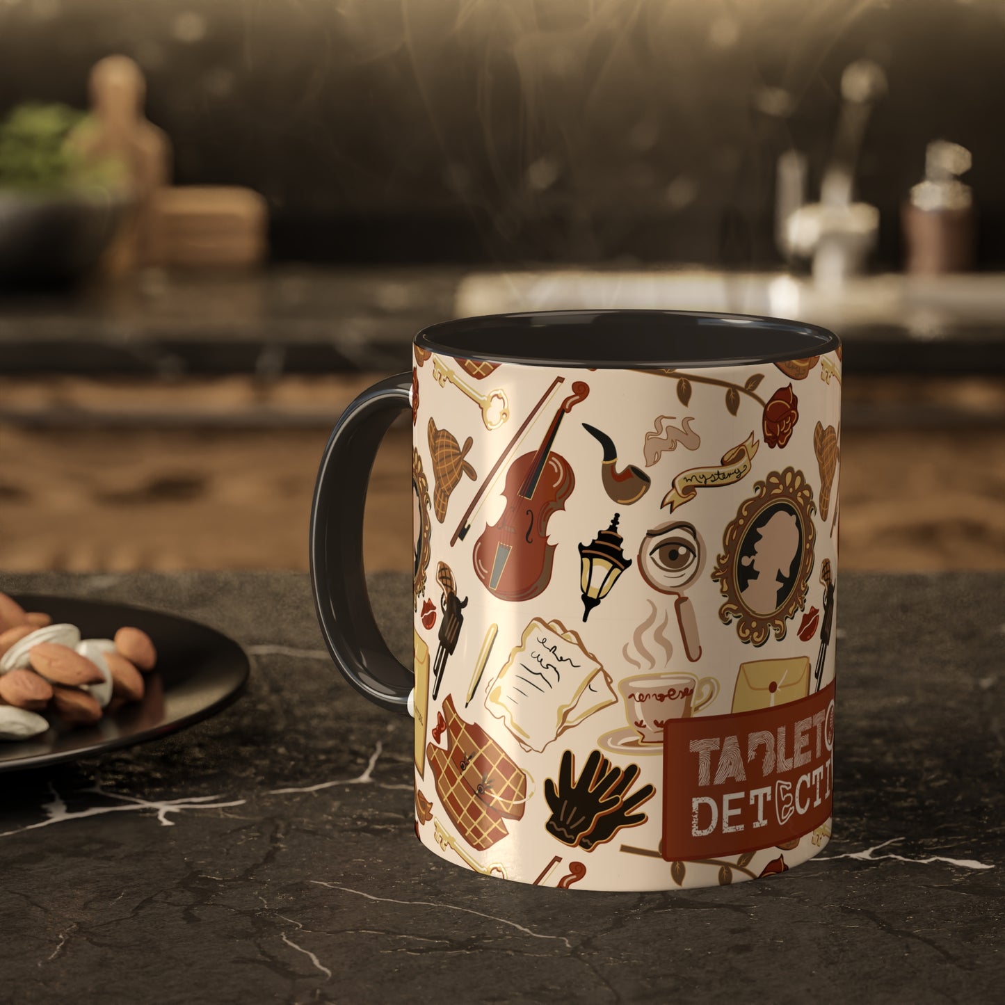 Sherlockian sleuth colorful mystery mug