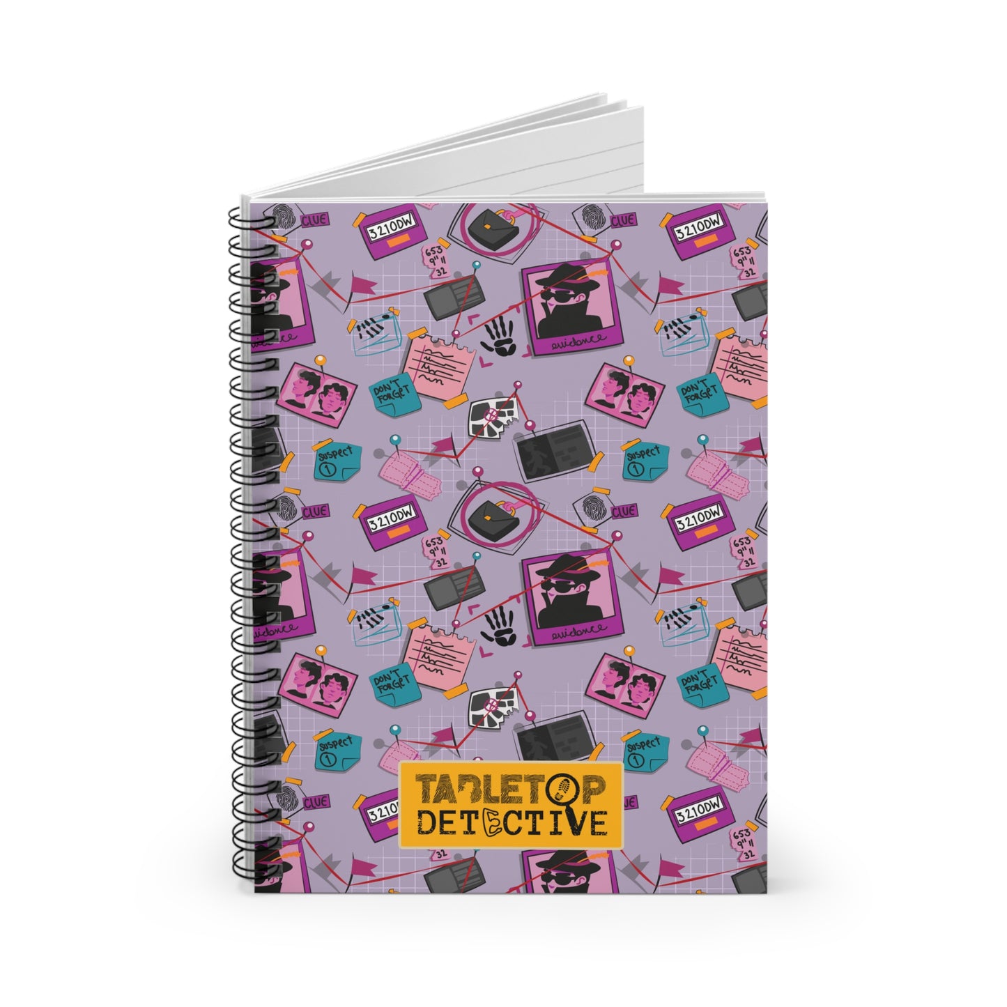Murder-board maven Spiral Ruled Notebook