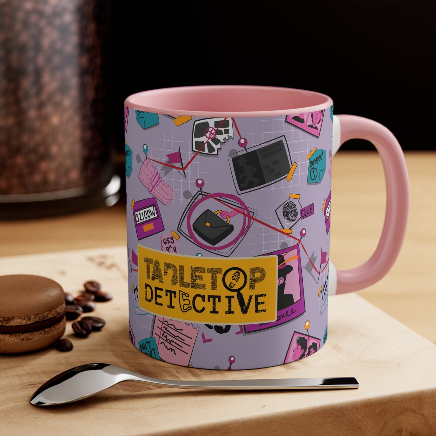 Mystery solver colorful mug