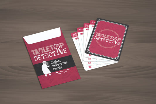 Tabletop Detective Cipher Solver reference cards